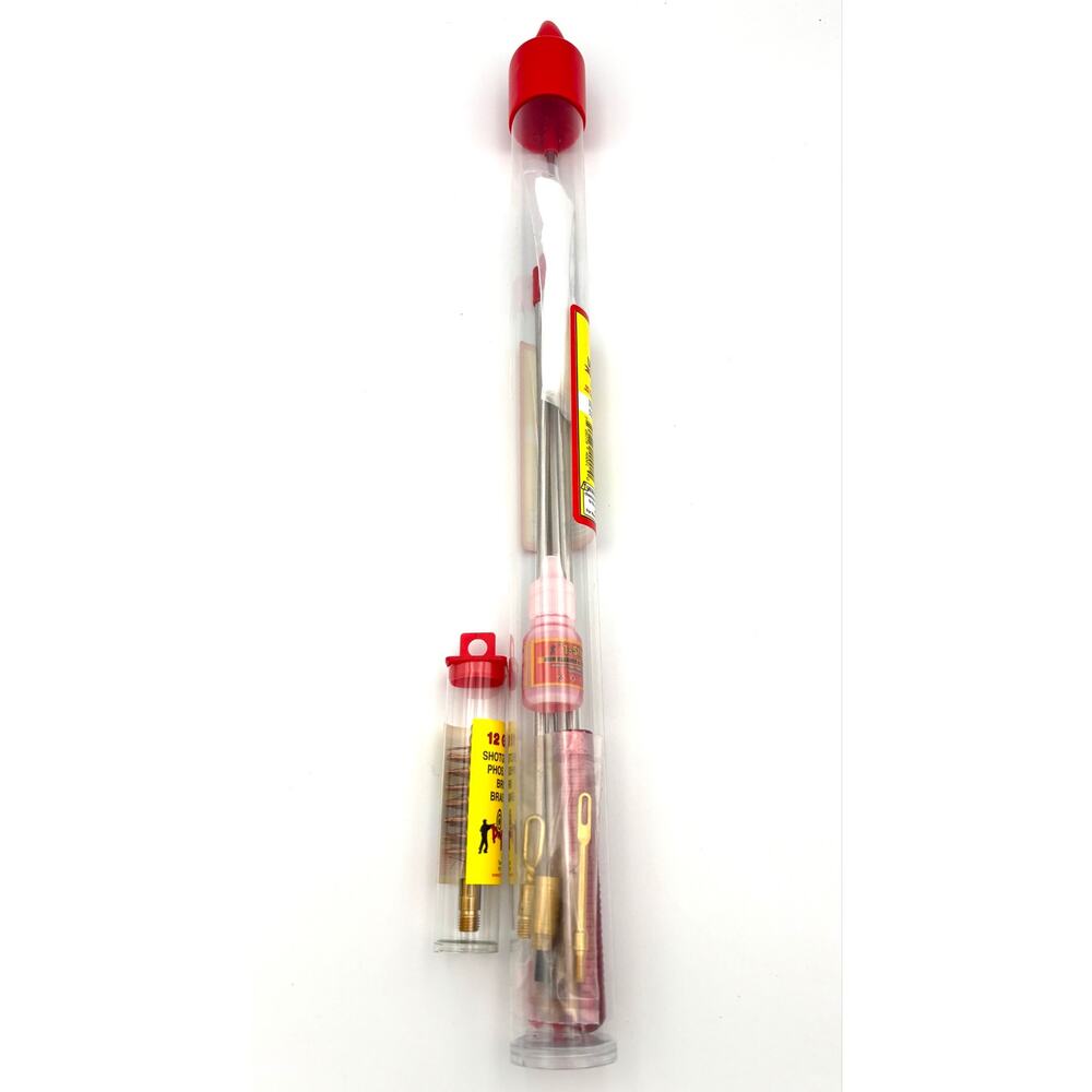 Pro-Shot Universal Gun Cleaning Kit Rifle Pistol Shotgun + 12GA Brush USA NEW